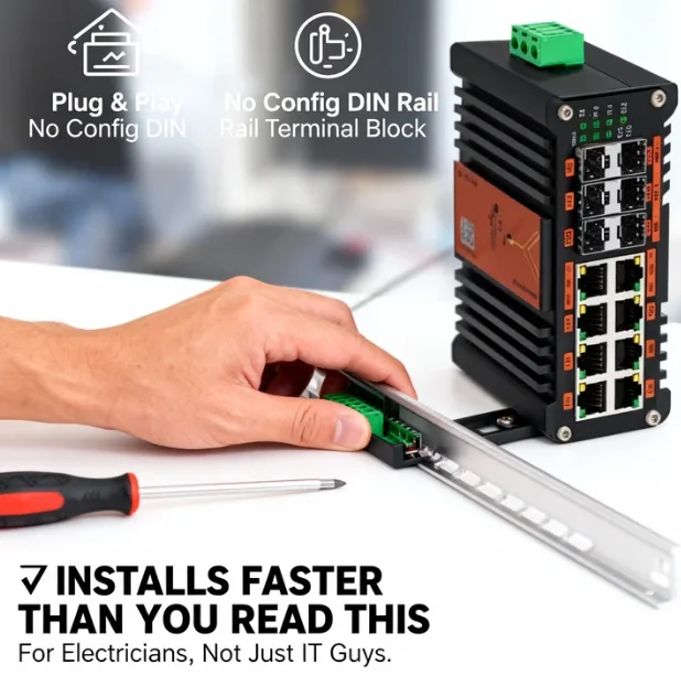 Промышленный управляемый PoE-к – обзор и цена Sfp+ 10G Managed Switch 8 Port